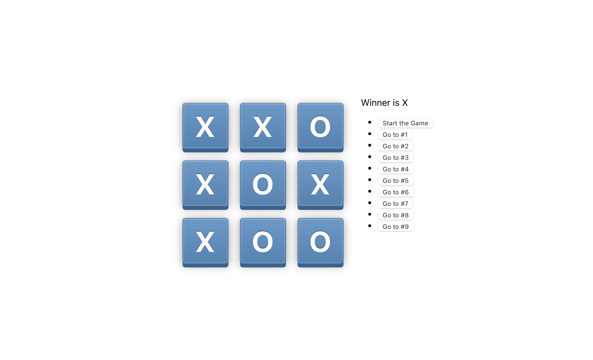Tic Tac Toe project preview