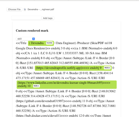 Text Tagger project preview